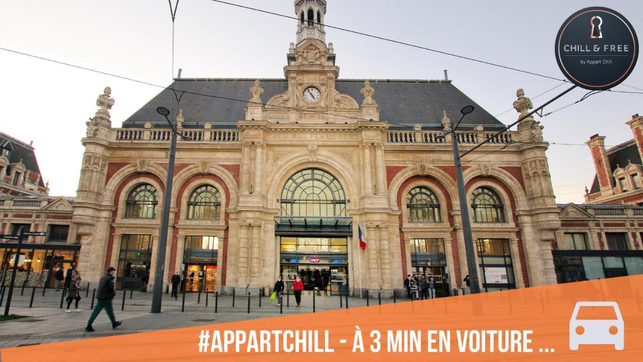 Appart Chill & Free - Proche Centre Valenciennes - Parking Gratuit Exterior foto
